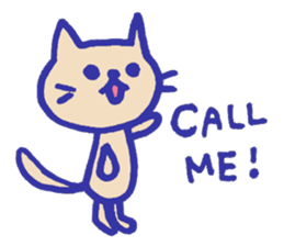 Meow-chan stamp of white cat sticker #10932131