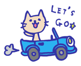 Meow-chan stamp of white cat sticker #10932133