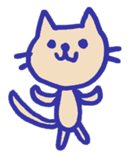 Meow-chan stamp of white cat sticker #10932134