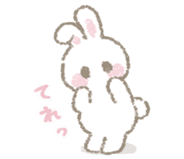 The soft bunny sticker #10932343