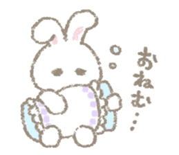 The soft bunny sticker #10932353