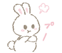The soft bunny sticker #10932365