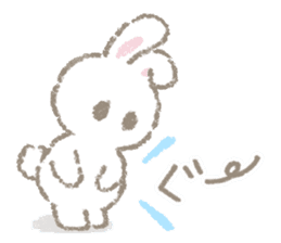 The soft bunny sticker #10932366