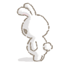 The soft bunny sticker #10932369