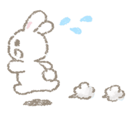 The soft bunny sticker #10932372