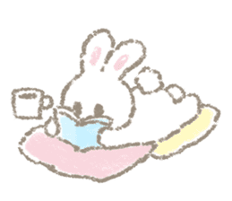 The soft bunny sticker #10932373
