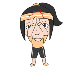 Aerobic Girl & Yoga Lady sticker #10933538