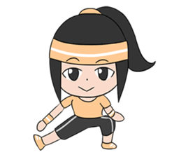 Aerobic Girl & Yoga Lady sticker #10933540