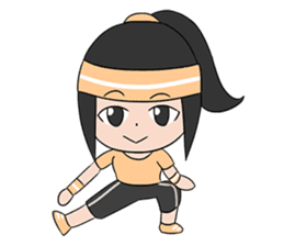 Aerobic Girl & Yoga Lady sticker #10933540