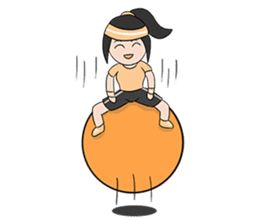 Aerobic Girl & Yoga Lady sticker #10933544