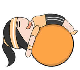 Aerobic Girl & Yoga Lady sticker #10933545