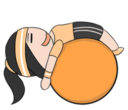 Aerobic Girl & Yoga Lady sticker #10933545