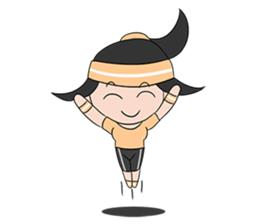 Aerobic Girl & Yoga Lady sticker #10933547