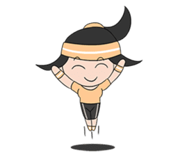 Aerobic Girl & Yoga Lady sticker #10933547