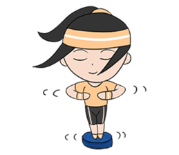 Aerobic Girl & Yoga Lady sticker #10933549