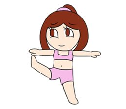 Aerobic Girl & Yoga Lady sticker #10933556