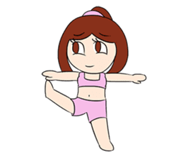 Aerobic Girl & Yoga Lady sticker #10933556