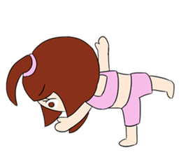 Aerobic Girl & Yoga Lady sticker #10933557