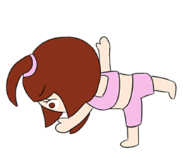 Aerobic Girl & Yoga Lady sticker #10933557