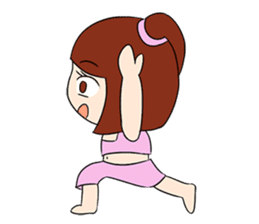 Aerobic Girl & Yoga Lady sticker #10933558