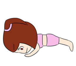 Aerobic Girl & Yoga Lady sticker #10933570