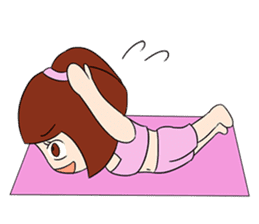 Aerobic Girl & Yoga Lady sticker #10933573