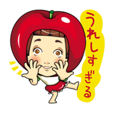Changing clothes Momo-chan 6 sticker #10933742
