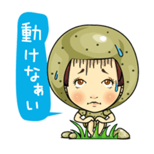 Changing clothes Momo-chan 6 sticker #10933755