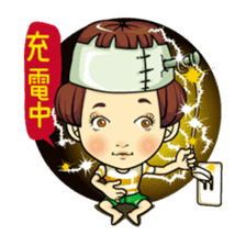 Changing clothes Momo-chan 6 sticker #10933758