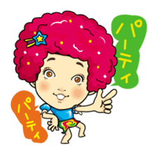 Changing clothes Momo-chan 6 sticker #10933761