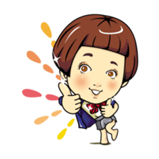 Changing clothes Momo-chan 6 sticker #10933768