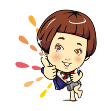 Changing clothes Momo-chan 6 sticker #10933768
