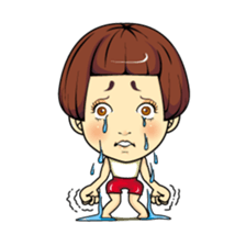 Changing clothes Momo-chan 6 sticker #10933774