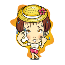 Changing clothes Momo-chan 6 sticker #10933775