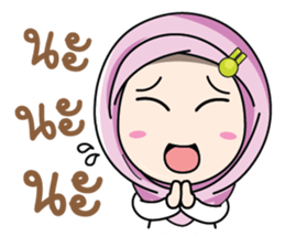 Muslim cute. sticker #10933809