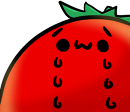 A tomato which has many expressions. sticker #10934099