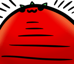 A tomato which has many expressions. sticker #10934100