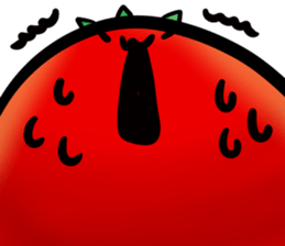 A tomato which has many expressions. sticker #10934101