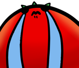 A tomato which has many expressions. sticker #10934103