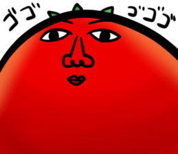 A tomato which has many expressions. sticker #10934114