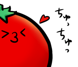 A tomato which has many expressions. sticker #10934116