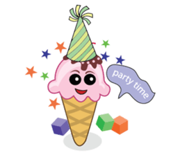 Delicious Cone Ice Cream sticker #10934416
