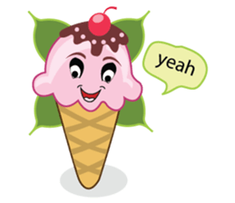 Delicious Cone Ice Cream sticker #10934419