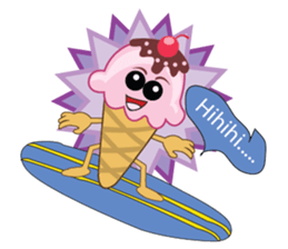 Delicious Cone Ice Cream sticker #10934420
