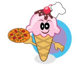 Delicious Cone Ice Cream sticker #10934421