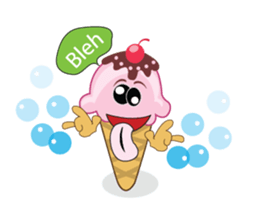Delicious Cone Ice Cream sticker #10934422