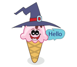 Delicious Cone Ice Cream sticker #10934424