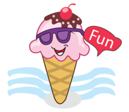 Delicious Cone Ice Cream sticker #10934426
