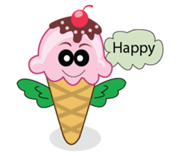 Delicious Cone Ice Cream sticker #10934427