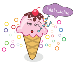 Delicious Cone Ice Cream sticker #10934429